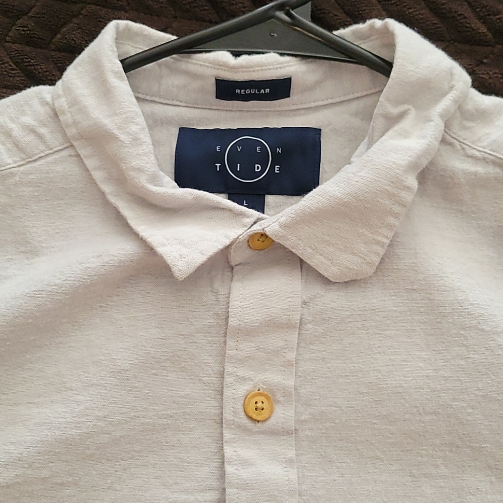 Even Tide long sleeve button up shirt